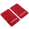 thumbnail image 3 of Plaques Arrière de Guitare en Plastique, 2PCS Finition Fine Facile à Installer Protection Anti-Rayures 6 Trous Guitare Électrique Couvercle Arrière pour Instruments de Musique Rouge, Noir, Blanc, 3 of 8