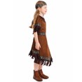 thumbnail image 5 of MEZZALL Kids Girls Primitive Fringe Skirt Stage Plays Performance 3PC Children Clothes Set Relaxed Fit Toddler Dailywear, Coffee, 14-16 Years, 5 of 6