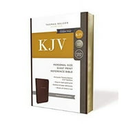 KJV, Reference Bible, Personal Size Giant Print, Bonded Leather, Burgundy, Red Letter Edition (Large Print) (Hardcover)