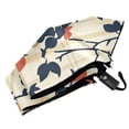 thumbnail image 6 of FORMRS Travel Umbrella Folding Auto Open Close Windproof Rain UV Protection, Beige Leaves Plaid, 6 of 8