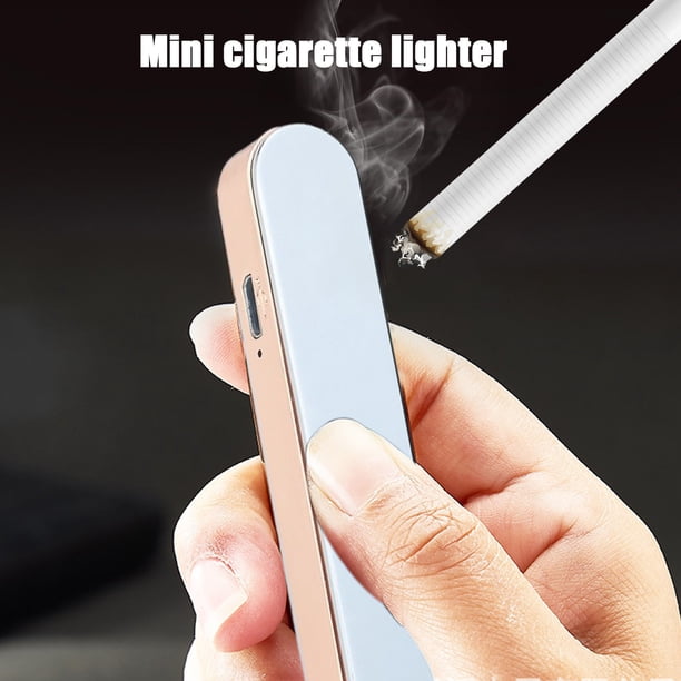 how hot is a cigarette lighter Tuphregyow USB Charging Metal Lighter - Personalized Multi-Color Electric Cigarettes  Lighter - Hot Selling for Night Markets and Electronics White