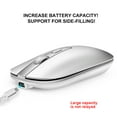 thumbnail image 3 of M30 rechargeable wireless mouse metal wheel mute 2.4G office mouse 500mA built-in battery White, 3 of 10