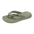 thumbnail image 4 of Women's Lightweight Flip Flops Open Toe Non Slip Shower Sandals Soft Soles Quick Drying Slides for Pool Beach Green Size 7, 4 of 6