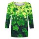 thumbnail image 5 of TaTaai Fashion Women's Printed Round Neck 3/4 Sleeve T-shirt Fashionable Blouse Tops Gift, 5 of 5