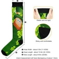 thumbnail image 3 of Coolnut 1 Pack St. Patrick's Day Clover Compression Socks for Women Men, Knee High Stockings for Athletic Sports,Running,Travel, 3 of 7