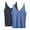 Dark Blue, variant on Breezora Women's Solid V Neck Sequin Camisole Top Elegant Layering Piece Beige