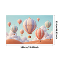 thumbnail image 2 of Decorative Design Hot Air Balloon Banner Colorful Theme Adventure Decoration for Indoor Decoration Travel Event Holiday Celebration, 2 of 7
