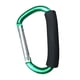 thumbnail image 1 of Sonducket Hebilla de esponja recortada, accesorios grandes para acampar, mosquetón de gran tamaño, cierre de Metal, gancho en forma de anillo en D, Escalada Verde 140*80mm, 1 of 6