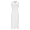 thumbnail image 5 of Mgmyaa Women's Casual Long Dress Summer Sleeveless V-Neck Maxi Dress Party Wedding Vacations Beach Sundress, 5 of 5