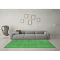thumbnail image 3 of Ahgly Company Indoor Round Oriental Emerald Green Industrial Area Rugs, 6' Round, 3 of 4