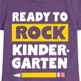 thumbnail image 3 of Instant Message - Ready to Rock Kindergarten - Toddler And Youth Girls Short Sleeve Graphic T-Shirt, 3 of 6