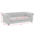 thumbnail image 2 of Kumix Elegant Rectangular Pet Bed for Big and Oversized Dogs, Durable Elevated Dog Sofa Bed, Comfortable Dog Sofa, Modern and Fashionable Linen Fabric Dog Sofa-DARK GREY, 2 of 7