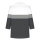 thumbnail image 3 of Camiseta de Solapa de Cuello en V de la Manga Superior de 3/4 de las Mujeres, Uso Diario Cómodo Casual, 3 of 4
