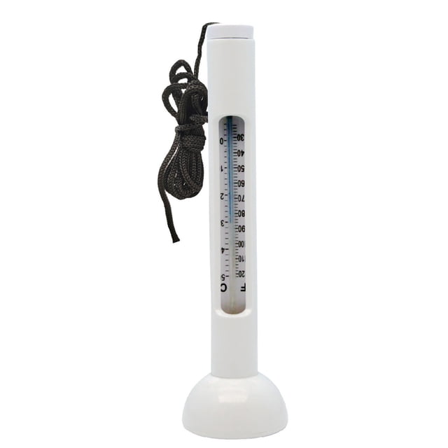 GLFILL Functional Thermometer Temperature Meter Ice Bath Installation Longevity Pool White