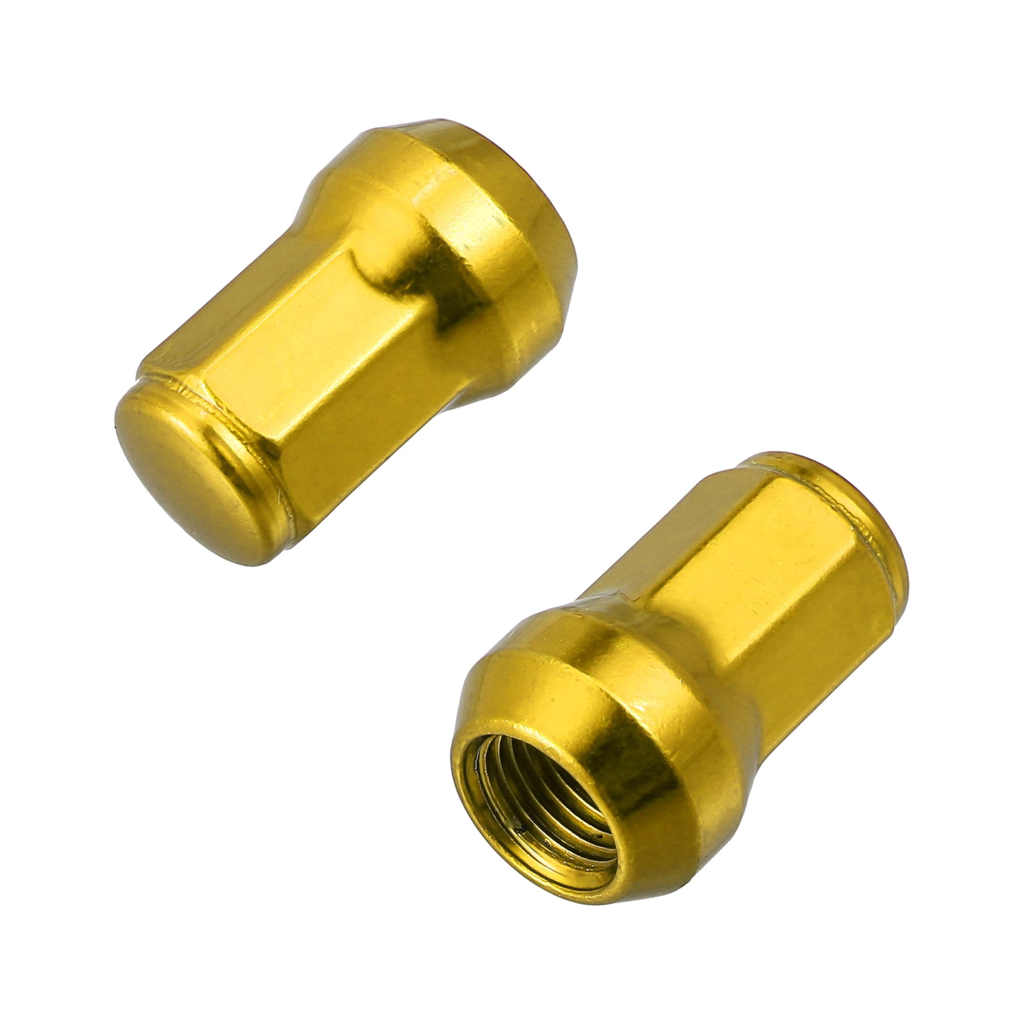 Unique Bargains 20Pcs M12 x 1.25 Car Lug Nuts with Socket Key Gold Tone