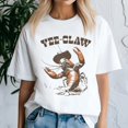 thumbnail image 2 of Yee Claw Yee Haw Crab Shirt, Cowboy Crawfish Meme Shirt, Funny Crawfish Tee, Summer Tee, 2 of 5