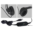 thumbnail image 3 of Auriculares USB cara con micrófono Auriculares de computadora para PC de micrófono con de 120 grados para oído derecho / izquierd Hugo Auricular USB para PC portátil, 3 of 8