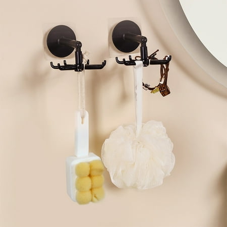 

Fufafayo Savings 360-degree Rotating Punch-free Hook Kitchen Hook Storage Rack Living Room Bathroom Necklace Storage Rack Hanging Jewelry Storage Rack Storage Rack Savings