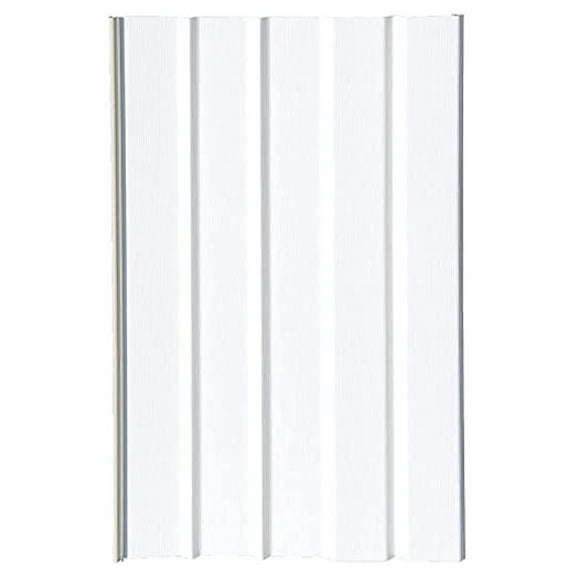 Mobile Home Skirting - 8 White Vinyl Panels 16"x35" - 40 Mil Thick - Solid Exterior Skirting for Manufactured Homes - Trim to Fit Design