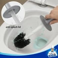 thumbnail image 3 of MR.Siga Toilet Bowl Brush and Holder for Bathroom, Silver,1 Pack,for Adult, 3 of 7