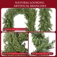 thumbnail image 4 of IPEWLEX Christmas Artificial Garland 6.56ft – Green Winter Garland for Table, Mantle, Wall, Indoor & Outdoor Christmas Decorations, 4 of 6