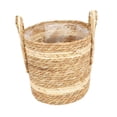 thumbnail image 4 of Cesta tejida para maceta con forro, decoración multifuncional con 26cmx24cm, 4 of 9