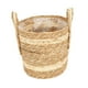 thumbnail image 4 of Cesta tejida para macetas, cubierta decorativa para macetas, adorno para el hogar 26cmx24cm, 4 of 9