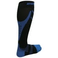 thumbnail image 3 of CSX Compression Socks, Sport Recovery Style, 15-20 mmHg, Royal Blue on Black, X-Large, 3 of 5