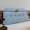 Blue-Full, variant on Grey Queen Triangular Wedge Headboard Pillow with Roll Neck Support