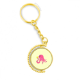 thumbnail image 1 of Huevos de pulpo Anillo de oro de metal llavero llavero, 1 of 3