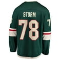 thumbnail image 3 of Men's Fanatics Nico Sturm Green Minnesota Wild Home Breakaway Jersey, 3 of 3