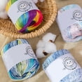 3 Rolls Singed Cotton Crafting Thread Fade Resistant Fiber For Sewing ...
