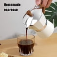 thumbnail image 3 of Homelife Moka Pot Espresso Maker 150ml Lightweight Stovetop Coffee Maker Italian Coffee Brewer for Rich Espresso Latte Cappuccino, 3 of 13