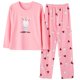 thumbnail image 4 of ICHUANYI Liquidación Mujer Camisa Suelta De Manga Larga + Pantalones Largos Pijama Traje De Dos Piezas ICHUANYI WER202308252336, 4 of 5