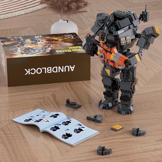 Titan Ion Robot Building Blocks Set Game Figures Mecha Bricks Toys Gifts for Adults and Boys