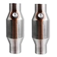 thumbnail image 1 of 2Pcs 2.5inch Spun Universal Catalytic Converter 425250 Exhaust, 1 of 5