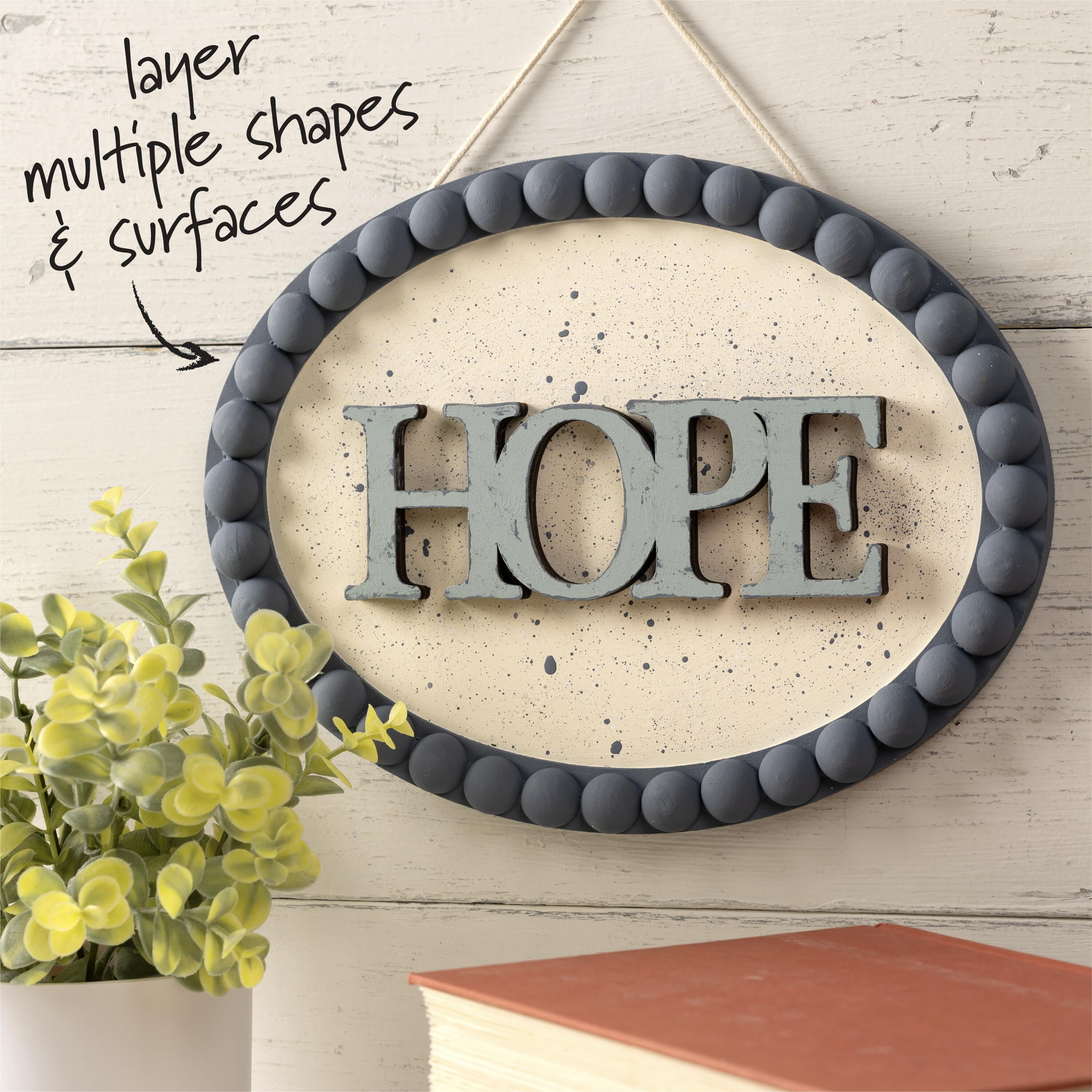 (2 pack) Plaid Unpainted Wood Surfaces, Hope, 7"