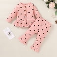 thumbnail image 2 of Tiny Cutey Toddler Baby Girl Fall Winter Long Sleeve Top Pants Clothes Set,12-18 Months, 2 of 7