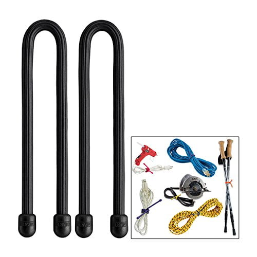 Nite Ize Gear Tie 12' Black 2 Pack