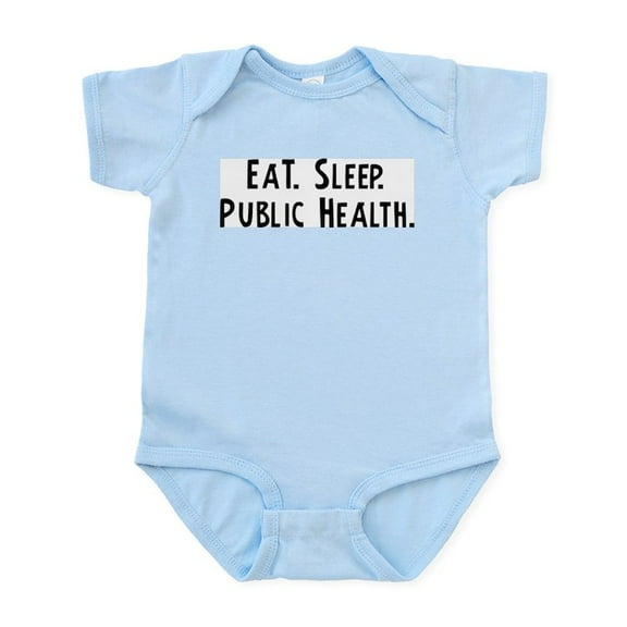 CafePress - Eat, Sleep, Public Health Infant Creeper - Baby Light Bodysuit, Size Newborn - 24 Months