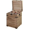 thumbnail image 2 of Convenience Concepts Laredo Carré Table de Bout de Tronc en Bois Naturel Finition, 2 of 3