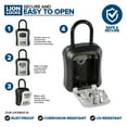 thumbnail image 3 of Caja de seguridad para llaves Lion Locks de 4 dígitos, resistente al agua, paquete de 12, 3 of 7