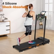 Walking Pad,Under Desk Treadmill for Home/Office, COFUNOK 2 in 1 Folding Treadmill 2.5HP with Remote,0.6-7.6mph