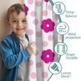 thumbnail image 3 of Blackout Kids Curtains,Pioneer Flower Floral Print Pattern Childrens Insulated Curtains Set Of 2,Bedroom Essentials,Toddler Room Decor 52"x63", 3 of 5