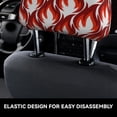 thumbnail image 6 of 2 PCS Car Headrest Cover, Fire Symbols Soft Car Seat Head Rest Cover Protector Interior Car Accessories Seat Covers for Cars Truck Auto Only Covers, 6 of 8