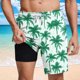 thumbnail image 2 of Pantalones Cortos Casuales para Hombre Imprimir con Bolsillos Pantalones de Playa de Cintura Elástica, Pantalones Cortos de Cintura Elástica para Hombre, 2 of 6