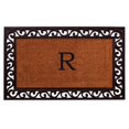 thumbnail image 1 of Calloway Mills 100063048R 30 x 48 in. Rembrandt Monogram Rectangular Doormat, Natural & Black - Letter R, 1 of 1