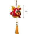 thumbnail image 5 of Lohuatrd Cute Zodiac Dragon Plush Pendant with Tassel Folk Art Embroidery Pattern Stuffed Animal Mascot Doll Plushies Hanging Ornament 2024 Chinese New Year Decoration Holiday Gift for Kids Girls, 5 of 7