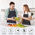 thumbnail image 2 of 2 Pack Adjustable Kitchen Cooking Aprons, Waterproof Aprons with Pocket Chef's for Women and Men, 2 of 7