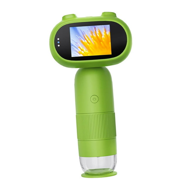 Cámara de microscopio digital de bolsillo con pantalla a color de 2,0 pulgadas, juguete científico educativo multiusos para niños, ligero y portátil